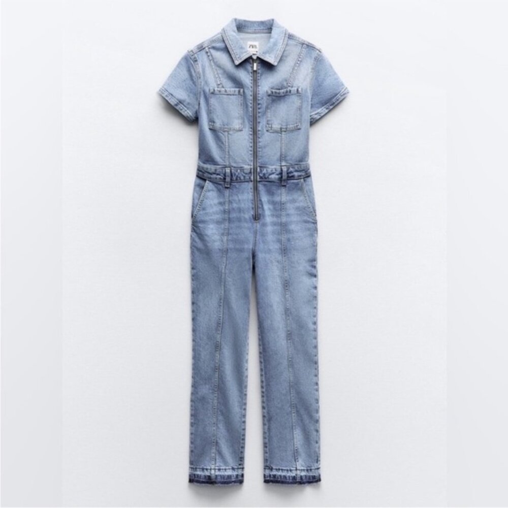 Zara Denim Jumpsuit